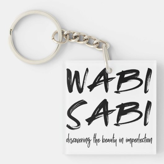 Wabi sabi sleutelhanger (Voorkant)