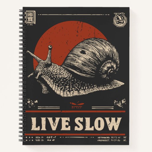 Wabi-Sabi Snail | Mindful Living Portrait Notitieboek (Voorkant)