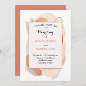 Wabi Sabi Waterverf bruiloft uitnodiging (Voorkant / Achterkant)