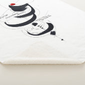 WABISABI CALLIGRAFIE SHERPA DEKEN (3/4)