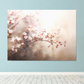 Wabisabi Esthetic Sakura Canvas Afdruk (Insitu (Houten vloer))