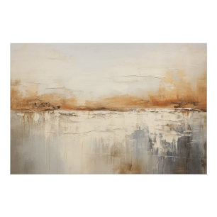 Wabisabi esthetisch Abstract landschap Perfect Poster