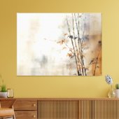 Wabisabi esthetisch bamboe canvas afdruk (Insitu (Woonkamer))