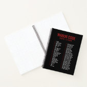 Wabun Code 和文モールス符号 Morse Spiral Notebook Notitieboek (Binnen)