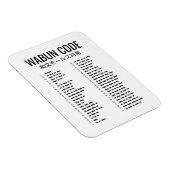 Wabun Code Design - Japanse Morse Kunst Magneet (Rechterzijde)