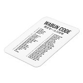 Wabun Code Design - Japanse Morse Kunst Magneet (Linkerzijde)