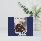 WAC Recruiting Poster Briefkaart (Staand voorkant)