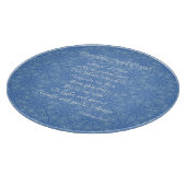 Wachangelgebed Blauw Snijplank (Hoek)
