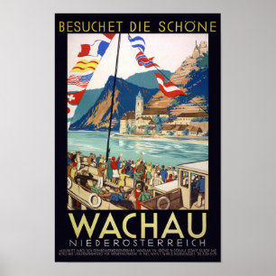 Wachau Austria Vintage Poster 1930