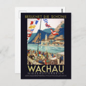 Wachau Austria Vintage Poster 1930 Briefkaart (Voorkant / Achterkant)