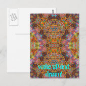 wachen Sie auf und träumen Sie Briefkaart (Voorkant / Achterkant)