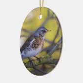 Wacholderdrossel Keramisch Ornament (Links)