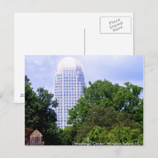 Wachovia Center, Winston-Salem NC Briefkaart (Voorkant / Achterkant)