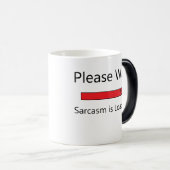 Wacht alsjeblieft op de koffiebeker magische mok (Voorkant rechts)