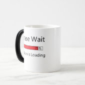 Wacht alsjeblieft op de koffiebeker magische mok (Voorkant links)