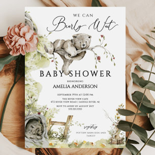 Wacht bijna op Baby shower uitnodiging