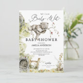 Wacht bijna op Baby shower uitnodiging (Staand voorkant)