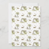 Wacht bijna op Baby shower uitnodiging (Achterkant)