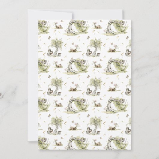 Wacht bijna op Baby shower uitnodiging (Achterkant)