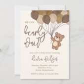 Wacht bijna op Neutral Baby shower Invitation Kaart (Voorkant)