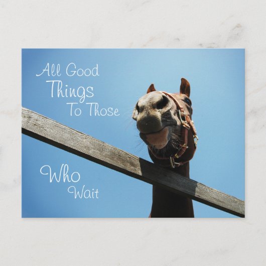 Wacht - Briefkaart aanmoedigen (Voorkant)