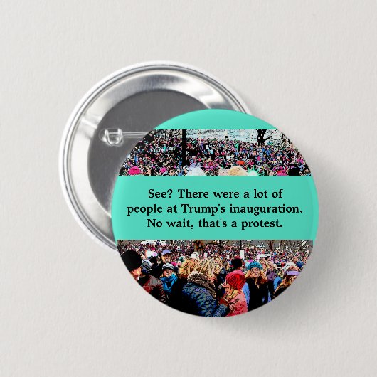 Wacht, dat is een protest. ronde button 5,7 cm (Voorkant /achterkant)