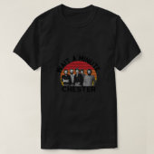 Wacht een kleine Chester Sunset Retro Lightw T-shirt (Design voorkant)