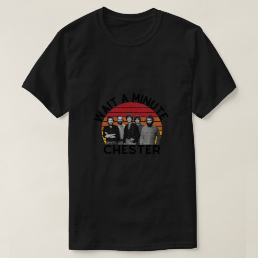Wacht een kleine Chester  Sunset Retro Lightw T-shirt (Design voorkant)