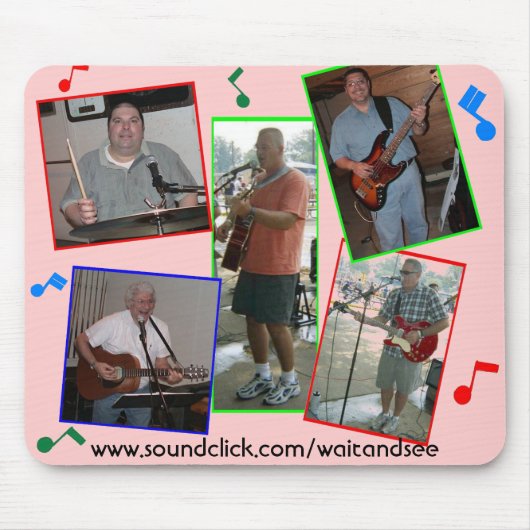 WACHT EN ZIE Mousepad met notities Muismat (Voorkant)