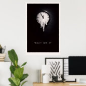 Wacht erop Nee - Motiverende Stille Kracht Poster (Thuiskantoor)