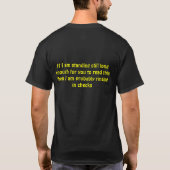 Wacht even alstublieft t-shirt (Achterkant)