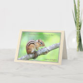 Wacht even. Eastern Chipmunk: kaart (Voorkant)
