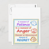 Wacht even en reflecteer briefkaart (Voorkant / Achterkant)