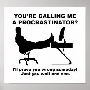 Wacht even en zie grappig Poster