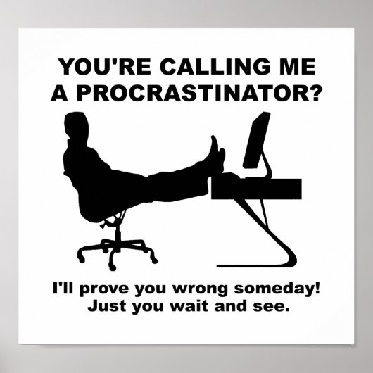 Wacht even en zie grappig Poster (Voorkant)