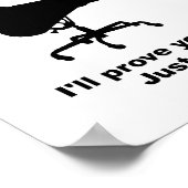 Wacht even en zie grappig Poster (Hoek)