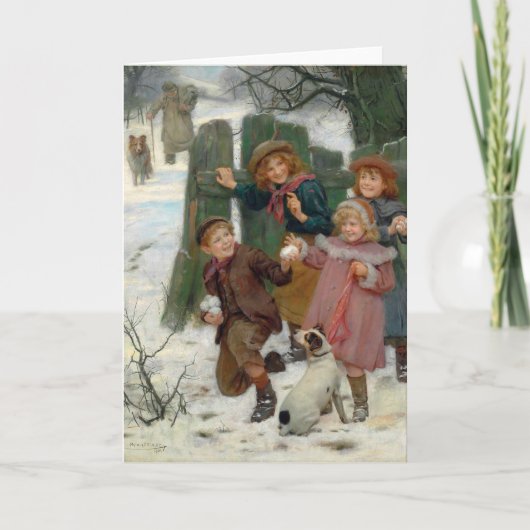 Wacht even, hier komt hij | Arthur John Elsley Kaart (Voorkant)