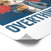 Wacht even, ik overdenk deze sarcastische koffieka poster (Hoek)