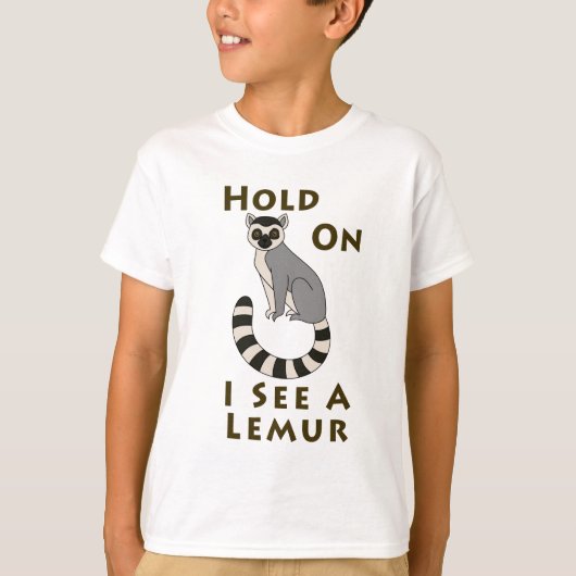 Wacht even. Ik zie een Lemur T-shirt (Voorkant)