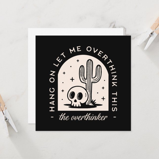 Wacht even, laat me deze overdenker overdenken (Voorkant / Achterkant in situ)