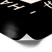 Wacht even, laat me deze overdenker overdenken perfect poster (Hoek)