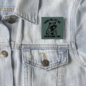 Wacht Even Laat Me Dit Even Overdenken Sarcastisch Vierkante Button 5,1 Cm (In situ)