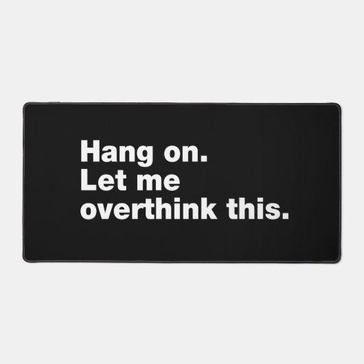 Wacht even. Laat me dit overdenken Bureaumat (Voorkant)