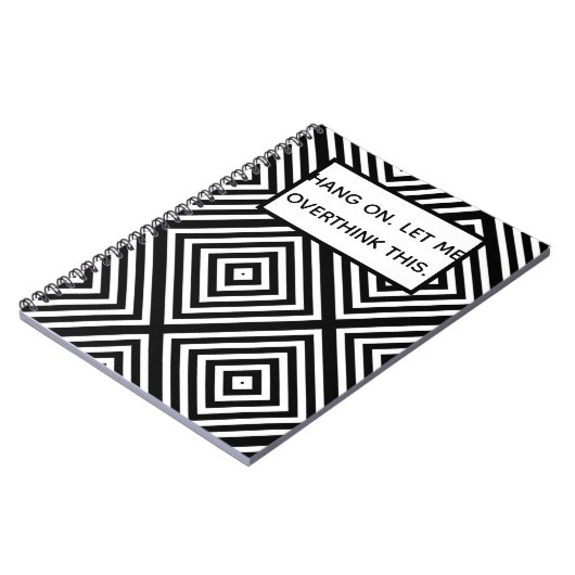 Wacht even. Laat me dit overdenken. Citaat. Notiti Notitieboek (Linkerzijde)