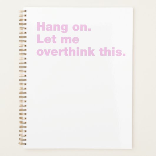 Wacht even. Laat me dit overdenken Planner (Voorkant)