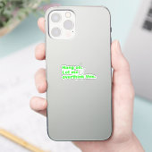 Wacht even. Laat me dit overdenken. Sticker (Telefoon)