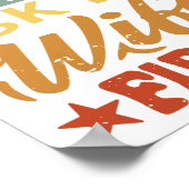 Wacht even, laat me het eerst aan mijn vrouw vrage poster (Hoek)