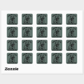 Wacht Even Laat Me Hier Even Over Nadenken Sarcast Vierkante Sticker (Vel)
