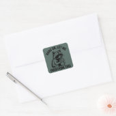 Wacht Even Laat Me Hier Even Over Nadenken Sarcast Vierkante Sticker (Envelop)