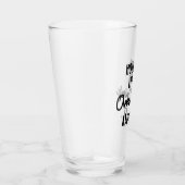 Wacht even, laat me over het bierglas drinken glas (Rechts)